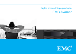 szybki przewodnik EMC Avamar