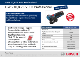 BOSCH GWS 10,8-76 V-EC karta produktowa