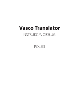 Vasco Translator 7"Polski
