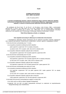 Uchwała Nr VII/47/2015 Rady Gminy Bojszowy z dnia 15 czerwca