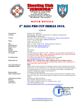 3rd Alsa PRO Cup Srbija 2016. - Shooting club "JEDINICA", Indjija