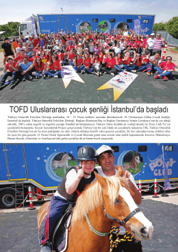 TOFD Uluslararası çocuk şenliği İstanbul`da başladı