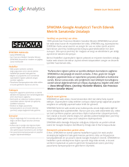 SFMOMA Google Analytics`i Tercih Ederek Metrik Sanatında Ustalaştı