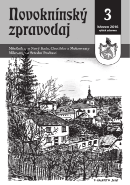 Zpravodaj - březen 2016