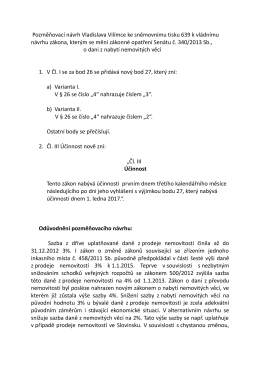 Pozměňovací návrh Vladislava Vilímce ke sněmovnímu tisku 639 k