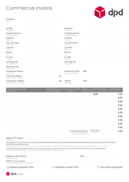 DPD_Commercial invoice