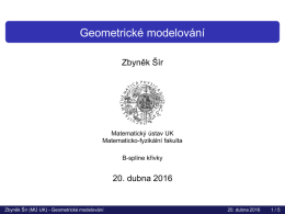 Geometricke´ modelova´nı