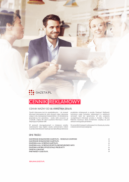 Cennik - Reklama Gazeta.pl