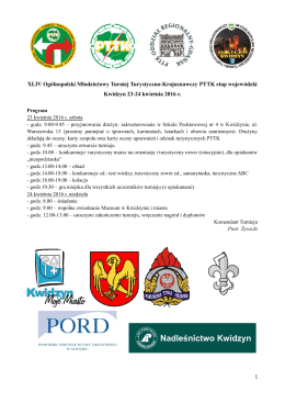 OMTTK Kwidzyn 2016 program