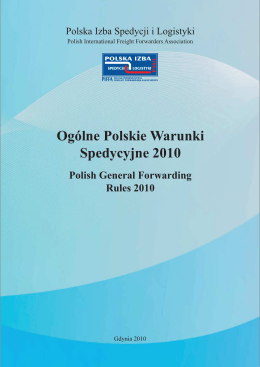Ogólne Polskie Warunki Spedycyjne 2010