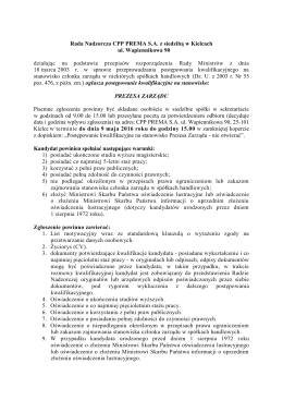 "PREMA" S.A. z siedzibą w Kielcach (pdf, 272 KB