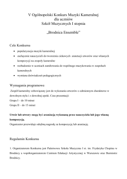 Brodnica Ensemble - Państwowa Szkoła Muzyczna I st. im