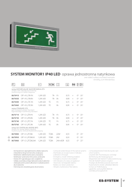 SYSTEM MONITOR1 IP40 LED oprawa jednostronna natynkowa