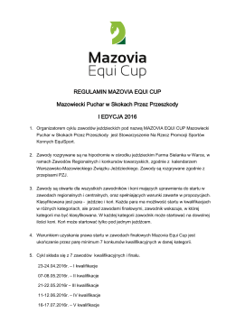Regulamin Mazovia