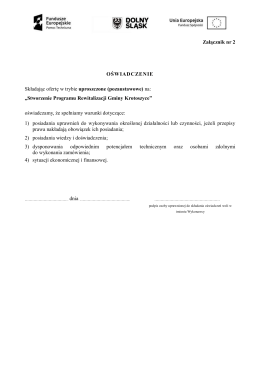Załącznik nr 2 - Oświadczenie w formacie pdf