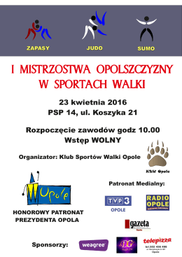 Plakat Dyplom KSW Opole 20,04