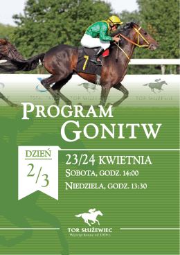Program Gonitw na 23-24.04