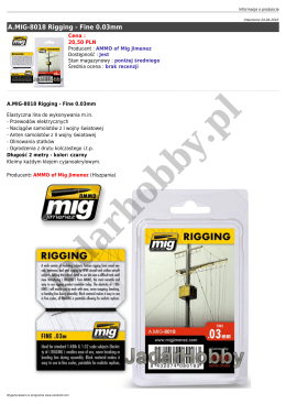A.MIG-8018 Rigging - Fine 0.03mm