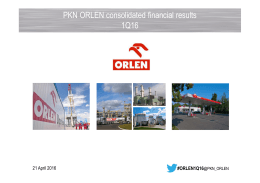 PKN ORLEN consolidated financial results 1Q16