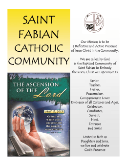 invitation to prayer - Saint Fabian Catholic Church