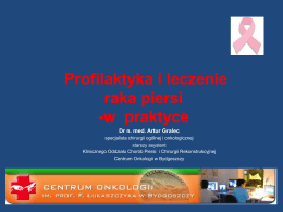 Prezentacja nr 2 - Centrum Onkologii w Bydgoszczy