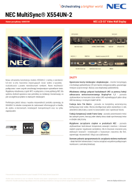 Datasheet - NEC Display Solutions Europe