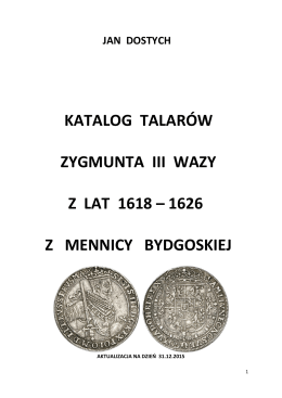 Zygmunt III Waza cz.2 Talary 1618-1626