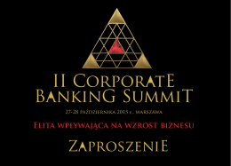 II CorporatE BankinG SummiT