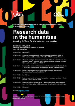 Research data in the humanities
