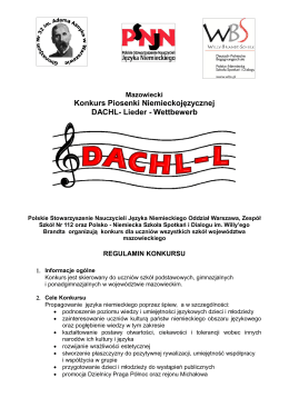 Konkurs Piosenki Niemieckojęzycznej DACHL- Lieder