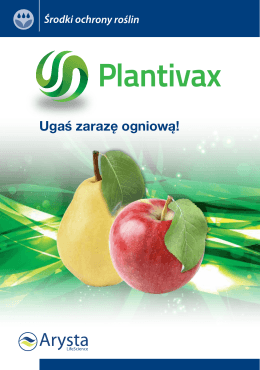 Broszura Plantivax - Arysta LifeScience Polska