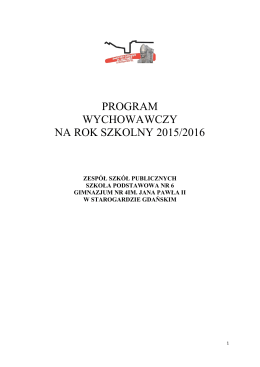 Program Wychowawczy ZSP 2015/2016