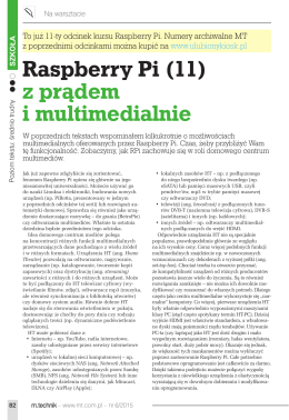 Raspberry Pi (11) z prądem i multimedialnie