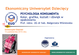 Prezentacja "Psychologia konsumenta"
