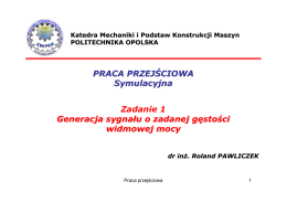 1. Zadanie 1 - Roland PAWLICZEK, Politechnika Opolska