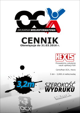 CENNIK - OCX.pl