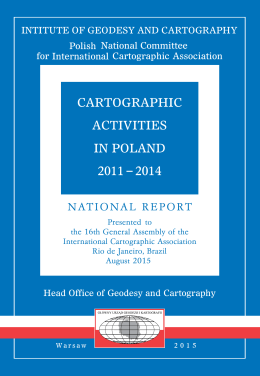 cartographic activities in poland 2011 2014
