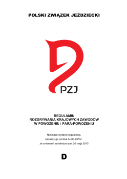 D_regulamin 2015_2 - Polski Związek Jeździecki