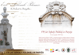 170 lat Szkoły Polskiej w Paryżu