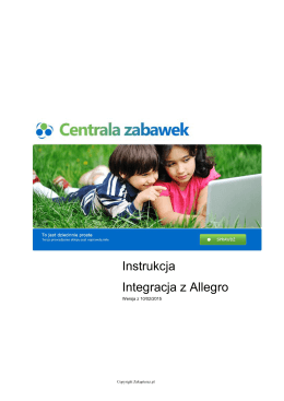 Instrukcja Integracja z Allegro