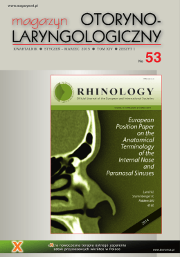 pobierz pdf - Magazyn Otorynolaryngologiczny