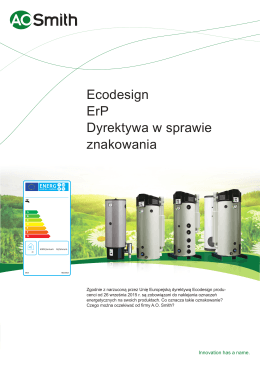 Ecodesign ErP Dyrektywa w sprawie znakowania
