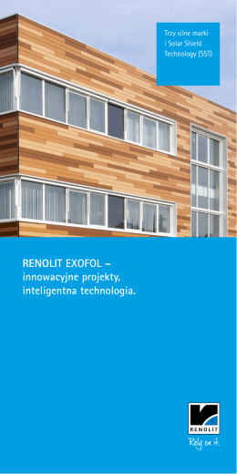 RENOLIT EXOFOL – innowacyjne projekty, inteligentna technologia.