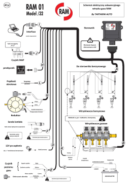 Schemat elektryczny sekwencyjnego wtrysku gazu