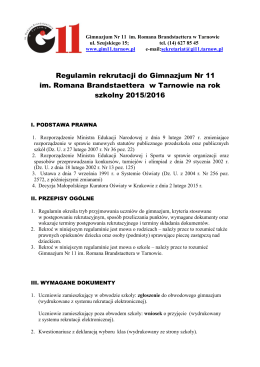 Regulamin rekrutacji (plik pdf)