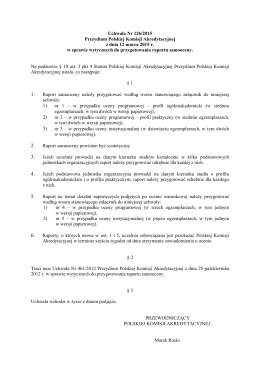 Uchwała Nr 126/2015 Prezydium Polskiej Komisji Akredytacyjnej z