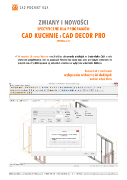 CAD KUCHNIE I CAD DECOR PRO