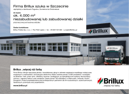 Firma Brillux szuka w Szczecinie ok. 4.000 m² niezabudowanej lub