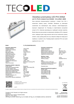 Oświetlacz przemysłowy LED IP44 35Watt