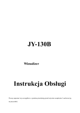 JY-130B instrukcja obsługi